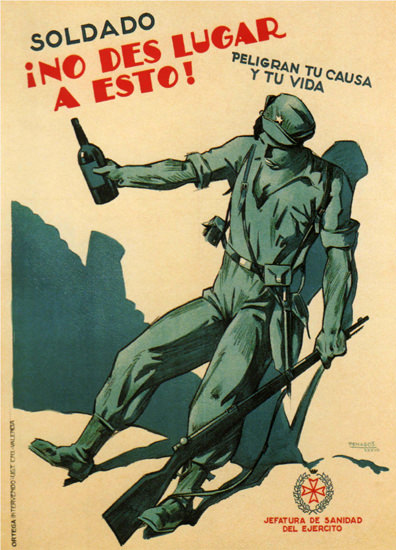 Soldado No Des Lugar A Esto Spain Espana | Vintage War Propaganda Posters 1891-1970