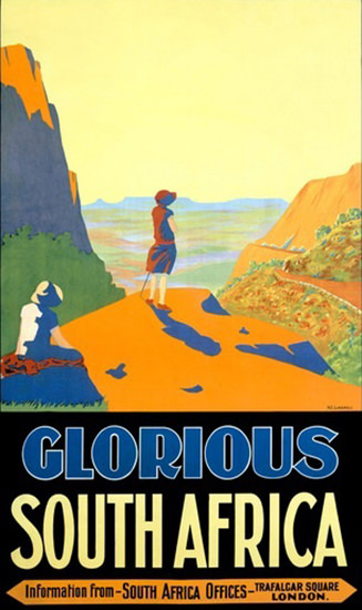 South Africa Glorious Trafalgar Square London | Vintage Travel Posters 1891-1970