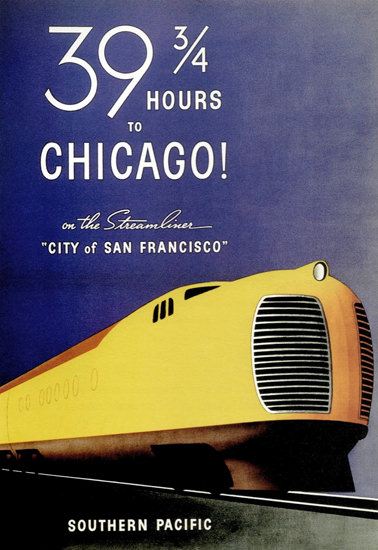 Southern Pacific Chicago City San Francisco 1936 | Vintage Travel Posters 1891-1970