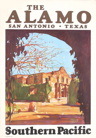 Southern Pacific The Alamo S Antonio Texas 1929 | Vintage Travel Posters 1891-1970