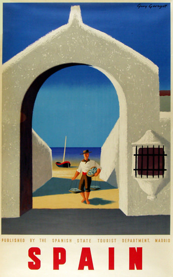 Spain Archway 1948 | Vintage Travel Posters 1891-1970