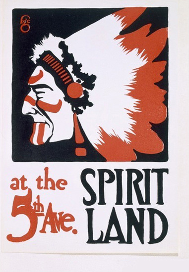 Spirit Land At The 5th Avenue F G Cooper Indian | Vintage Ad and Cover Art 1891-1970