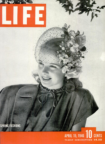 Spring Fashion 15 Apr 1946 Copyright Life Magazine | Life Magazine BW Photo Covers 1936-1970