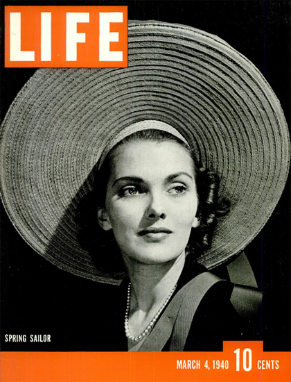 Spring Sailor 4 Mar 1940 Copyright Life Magazine | Life Magazine BW Photo Covers 1936-1970