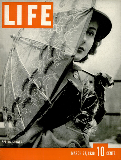 Spring Shower 27 Mar 1939 Copyright Life Magazine | Life Magazine BW Photo Covers 1936-1970