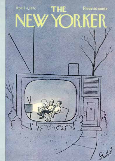 Stan Hunt The New Yorker 1970_04_04 Copyright | The New Yorker Graphic Art Covers 1946-1970