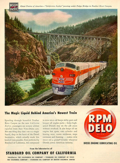 Standard Oil Western Pacific 1949 | Vintage Ad and Cover Art 1891-1970