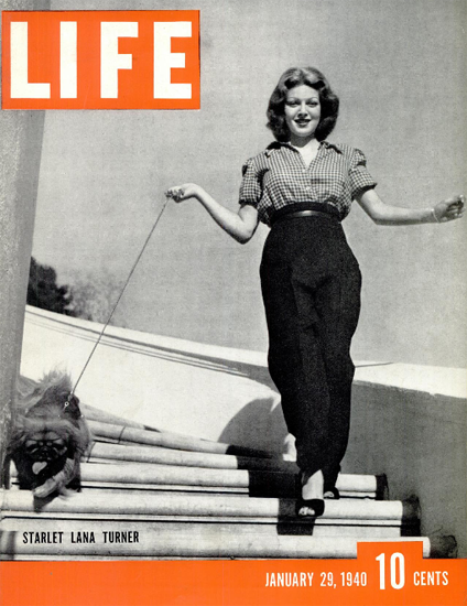 Starlet Lana Turner 29 Jan 1940 Copyright Life Magazine | Life Magazine BW Photo Covers 1936-1970