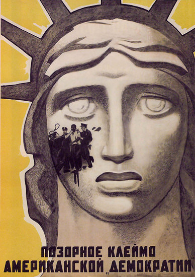 Statue Of Liberty USSR Russia 1628 CCCP | Vintage War Propaganda Posters 1891-1970