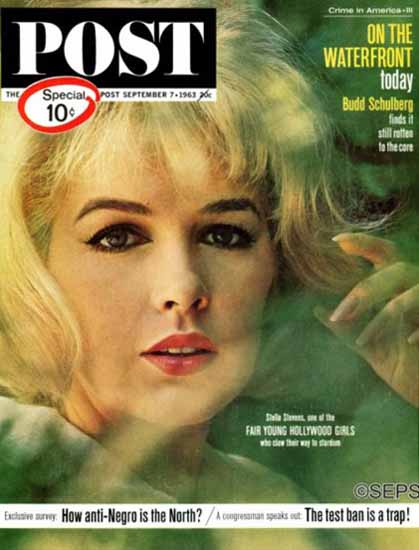 Stella Stevens Saturday Evening Post 1963_09_07 | Sex Appeal Vintage Ads and Covers 1891-1970