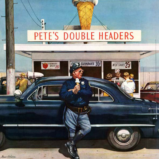 Stevan Dohanos Saturday Evening Post 1951_09_22 Copyright crop | Best of Vintage Cover Art 1900-1970