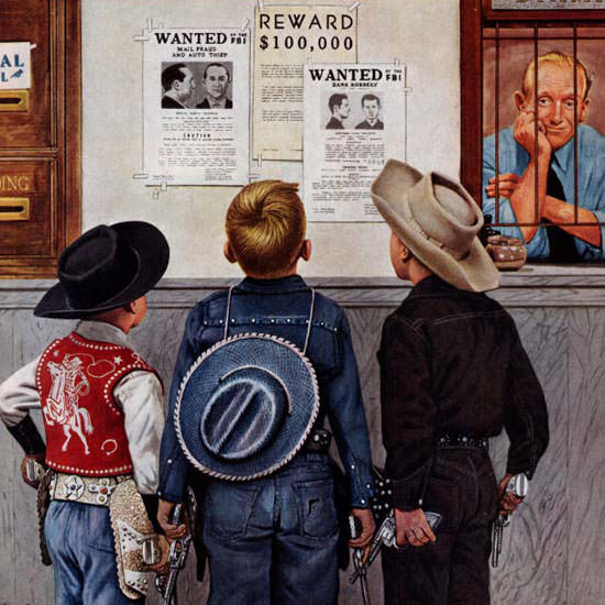 Stevan Dohanos Saturday Evening Post 1953_02_21 Copyright crop | Best of Vintage Cover Art 1900-1970