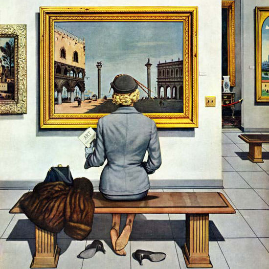 Stevan Dohanos Saturday Evening Post Art 1956_03_03 Copyright crop | Best of Vintage Cover Art 1900-1970