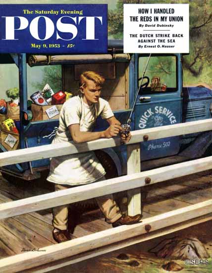 Stevan Dohanos Saturday Evening Post Rush Order 1953_05_09 | The Saturday Evening Post Graphic Art Covers 1931-1969