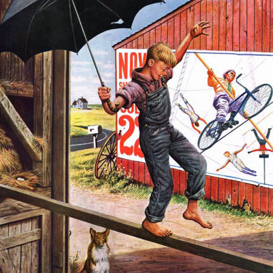 Stevan Dohanos Saturday Evening Post Walk 1949_06_11 Copyright crop | Best of 1940s Ad and Cover Art