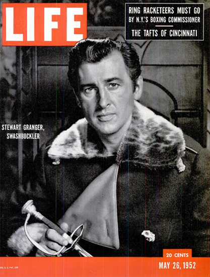 Stewart Granger Swashbuckler 26 May 1952 Copyright Life Magazine | Life Magazine BW Photo Covers 1936-1970