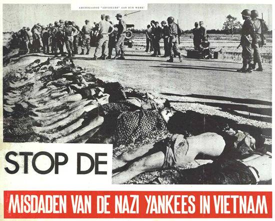 Stop The Crimes Of The Nazi-Yankees In Vietnam | Vintage War Propaganda Posters 1891-1970