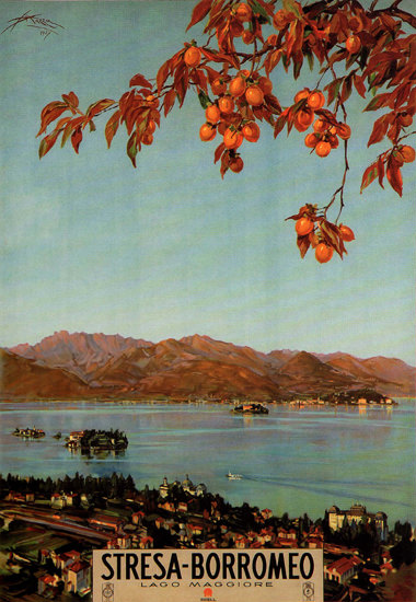 Stresa-Borromeo Lago Maggiore Lake Maggiore | Vintage Travel Posters 1891-1970