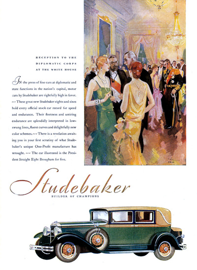 Studebaker 1929 Diplomatic Corps White House | Vintage Cars 1891-1970