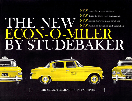 Studebaker Econ O Miler Taxicab 1959 | Vintage Cars 1891-1970