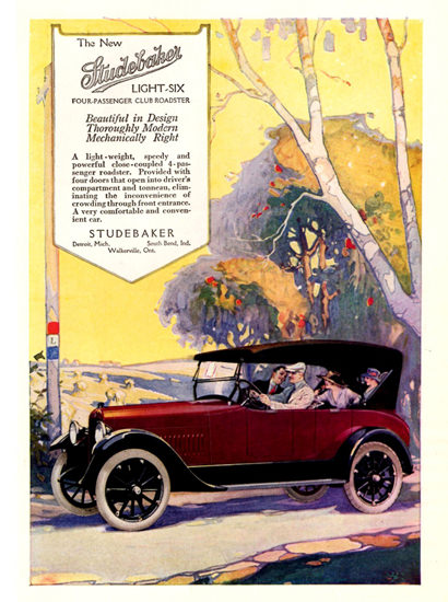 Studebaker Light Six Club Roadster 1918 Detroit | Vintage Cars 1891-1970