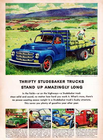 Studebaker Platform Truck 1952 Stand Up Long | Vintage Cars 1891-1970