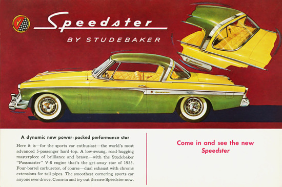 Studebaker Speedster 1955 Green Yellow | Vintage Cars 1891-1970