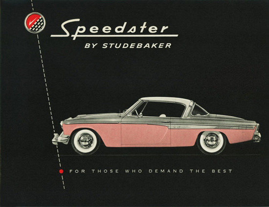 Studebaker Speedster 1955 Pink | Sex Appeal Vintage Ads and Covers 1891-1970