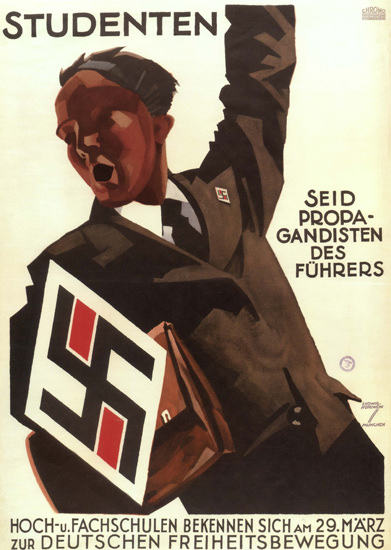 Studenten Propagandisten Des Führers Students | Vintage War Propaganda Posters 1891-1970