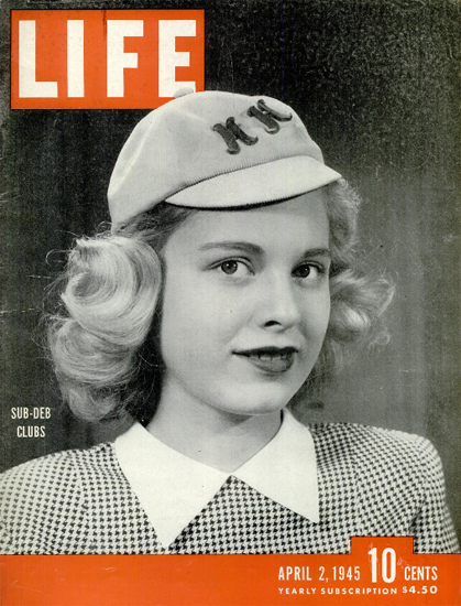 Sub-Deb Clubs 2 Apr 1945 Copyright Life Magazine | Life Magazine BW Photo Covers 1936-1970