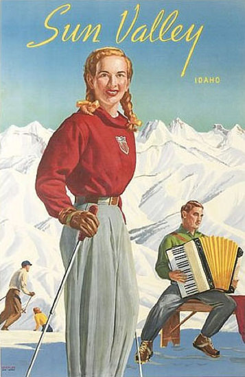 Sun Valley Idaho 1940 | Vintage Travel Posters 1891-1970