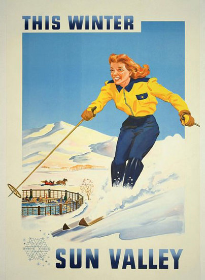 Sun Valley Skiing This Winter | Sex Appeal Vintage Ads and Covers 1891-1970