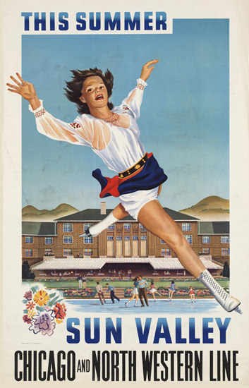 Sun Valley Summer Chicago North Western 1941 | Sex Appeal Vintage Ads and Covers 1891-1970