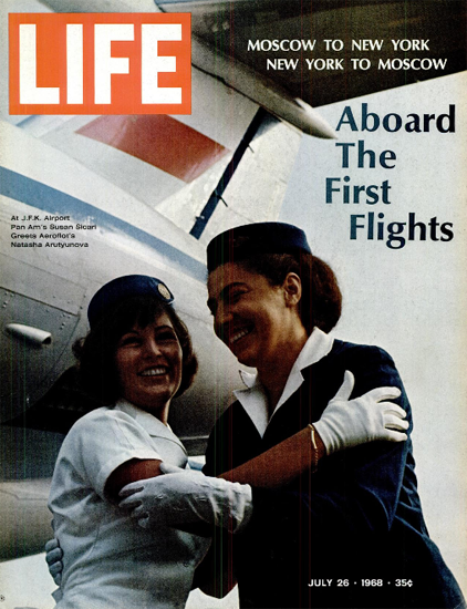 Susan Sicari and Natasha Arutyunova 26 Jul 1968 Copyright Life Magazine | Life Magazine Color Photo Covers 1937-1970