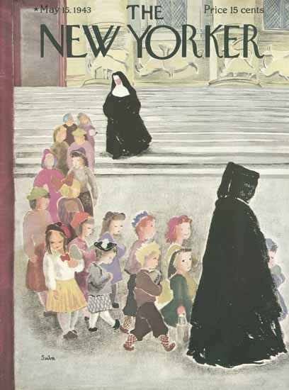 Susanne Suba The New Yorker 1943_05_15 Copyright | The New Yorker Graphic Art Covers 1925-1945