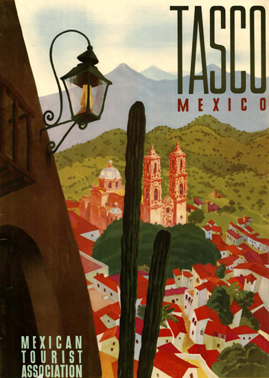 Tasco Mexico 1955 | Vintage Travel Posters 1891-1970