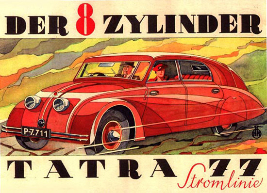 Tatra 77 Stromlinie 8 Zylinder 1934 | Vintage Cars 1891-1970