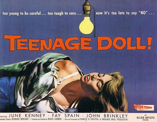 Teenage Doll June Kenney Fay Spain Movie 1957 | Sex Appeal Vintage Ads and Covers 1891-1970