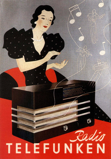 Telefunken Radio Germany Deutschland | Sex Appeal Vintage Ads and Covers 1891-1970