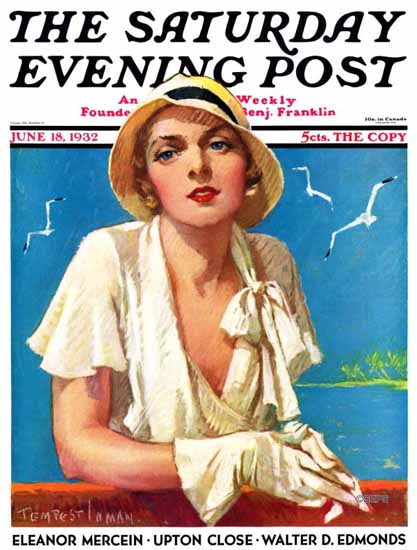 Tempest Inman Cover Artist Saturday Evening Post 1932_06_18 | The Saturday Evening Post Graphic Art Covers 1931-1969