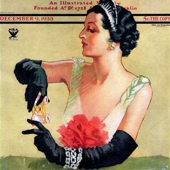 Tempest Inman Saturday Evening Post Opera 1933_12_09 Copyright crop | Best of 1930s Ad and Cover Art