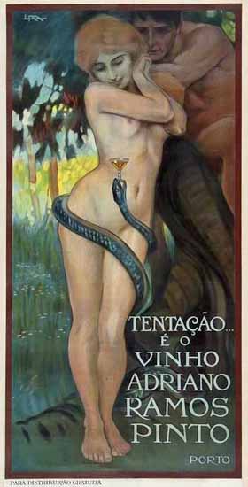 Tentacao Leopoldo Metlicovitz Ramos Pinto Porto Sex Appeal | Sex Appeal Vintage Ads and Covers 1891-1970