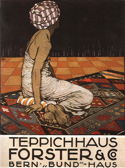 Teppichhaus Forster Bern Bund-Haus Switzerland | Vintage Ad and Cover Art 1891-1970