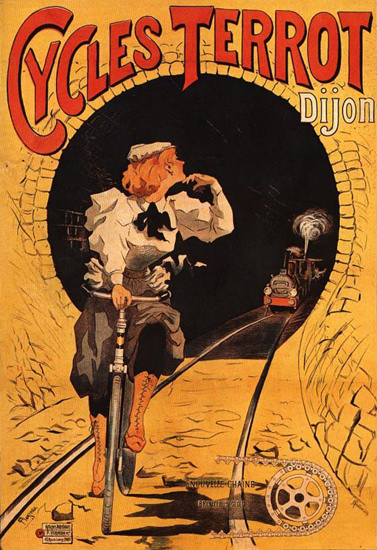 Terrot Cie Dijon Cycles 1900 Plouzeau | Vintage Travel Posters 1891-1970