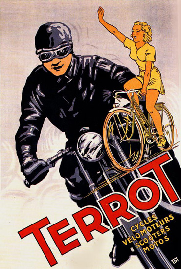 Terrot Cycles Velomoteurs Scooters Motos 1952 | Mad Men Art | Vintage ...