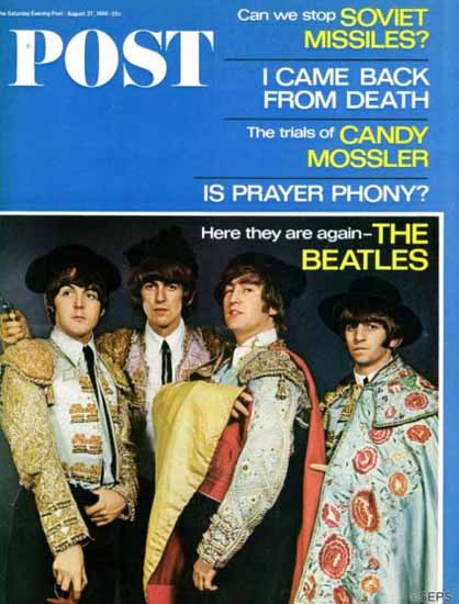 The Beatles Spanish Saturday Evening Post 1966_08_27 | Vintage Ad and Cover Art 1891-1970