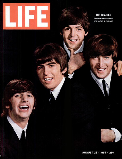 The Beatles Washington New York 28 Aug 1964 Copyright Life Magazine | Life Magazine Color Photo Covers 1937-1970