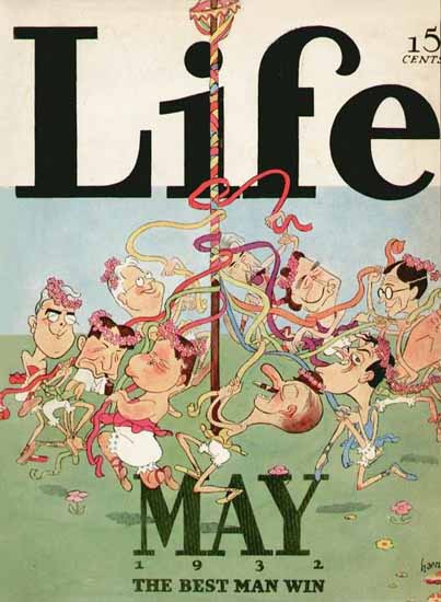 The Best Men Win Life Humor Magazine 1932-05 Copyright | Life Magazine Graphic Art Covers 1891-1936