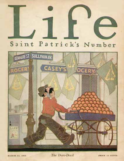 The Dare-Devil Life Humor Magazine 1925-03-12 Copyright | Life Magazine Graphic Art Covers 1891-1936