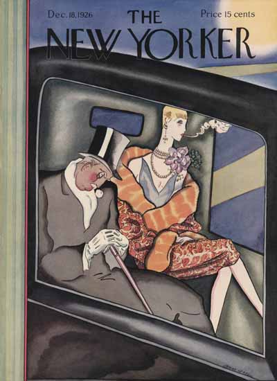 The New Yorker Magazine Cover 1926_12_18 Copyright | The New Yorker Graphic Art Covers 1925-1945